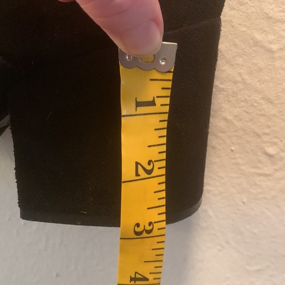 Womens Long Over The Knee Block Heel Boot, Black, Size 8 - Picture 5 of 8